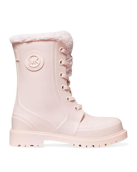 pink michael kors rain boots